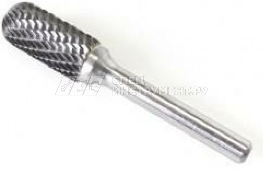 Шарошка цилиндрическая скругленная по металлу(Ø 10мм,Ø хвостовика 6мм),в пластиковом футляре