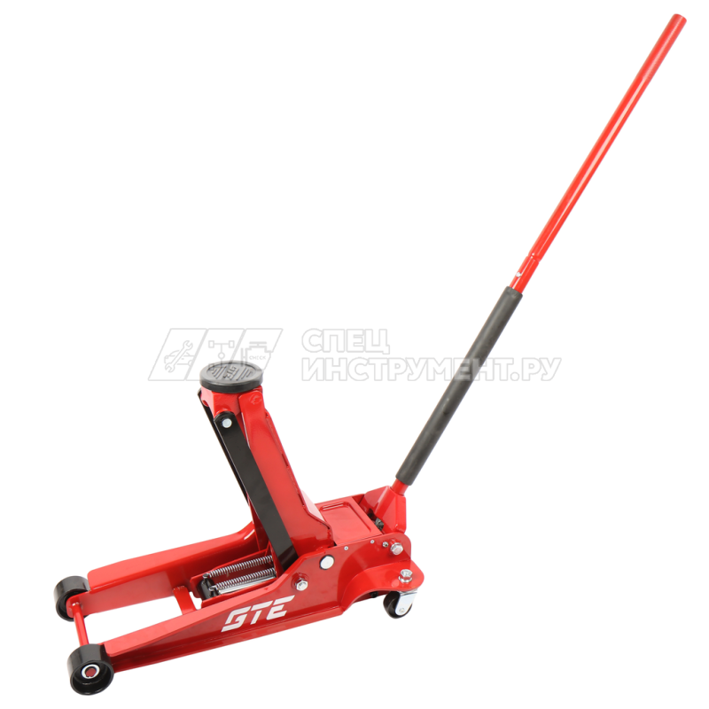 Домкрат подкатной гидравлический двухпоршневой 3,5т (h min-95мм, h max-552мм) GTE /1