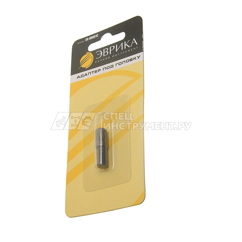 Адаптер под головку ER-99001C 1/4'' 6-гранный 25мм в блистере ЭВРИКА