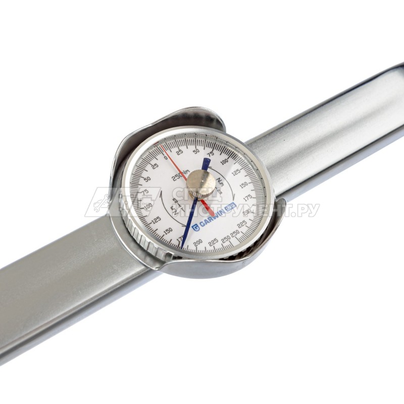 Динамометрический ключ 0-250 Нм, стрелочного типа, двусторонний, с приводным квадратом 1/2"