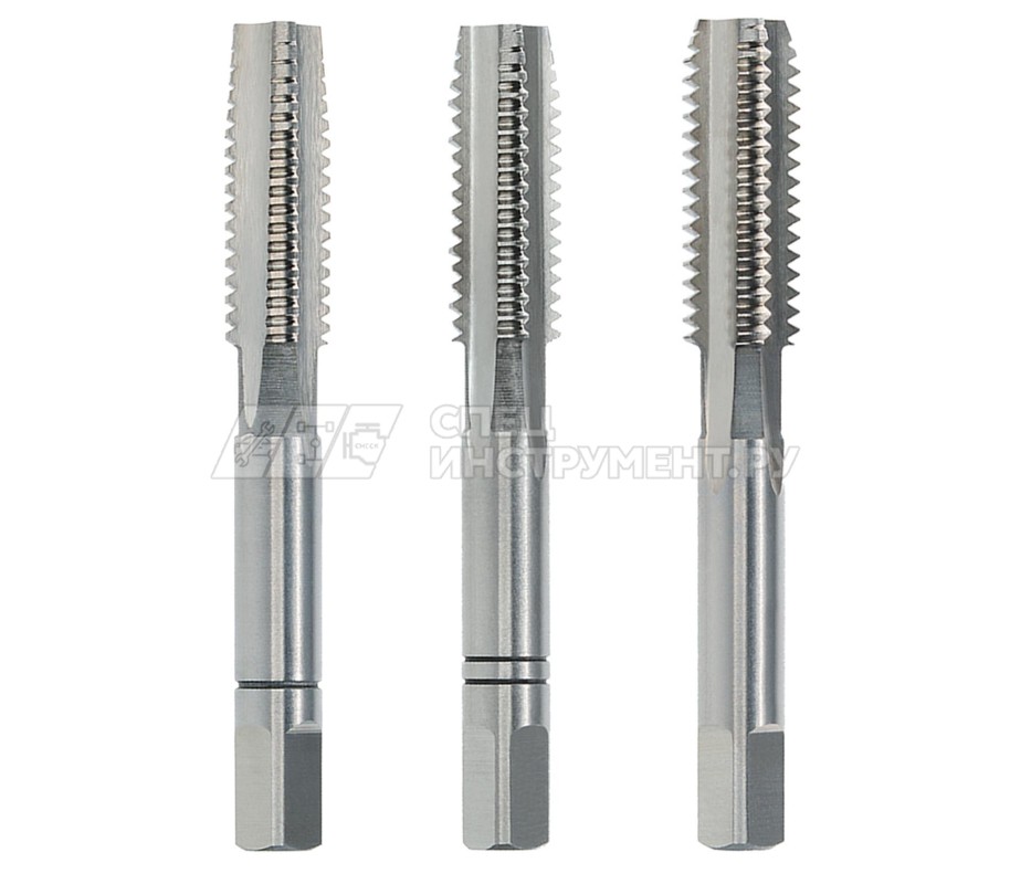 Метчики ручные M27x3.0, комплект из 3 штук