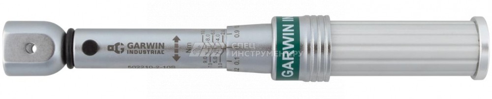 Динамометрический ключ 2-10 Нм, двухстороннего действия с разьемом под сменные насадки 9х12