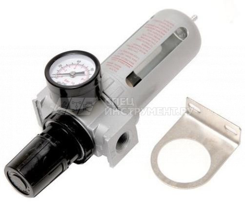 Фильтр влагоотделитель c индикатором давления для пневмосистемы 3/8"(10bar температура воздуха 5-60С.10Мк )