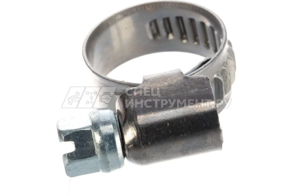 Хомут червячный 10-16мм (нержавеющая сталь)