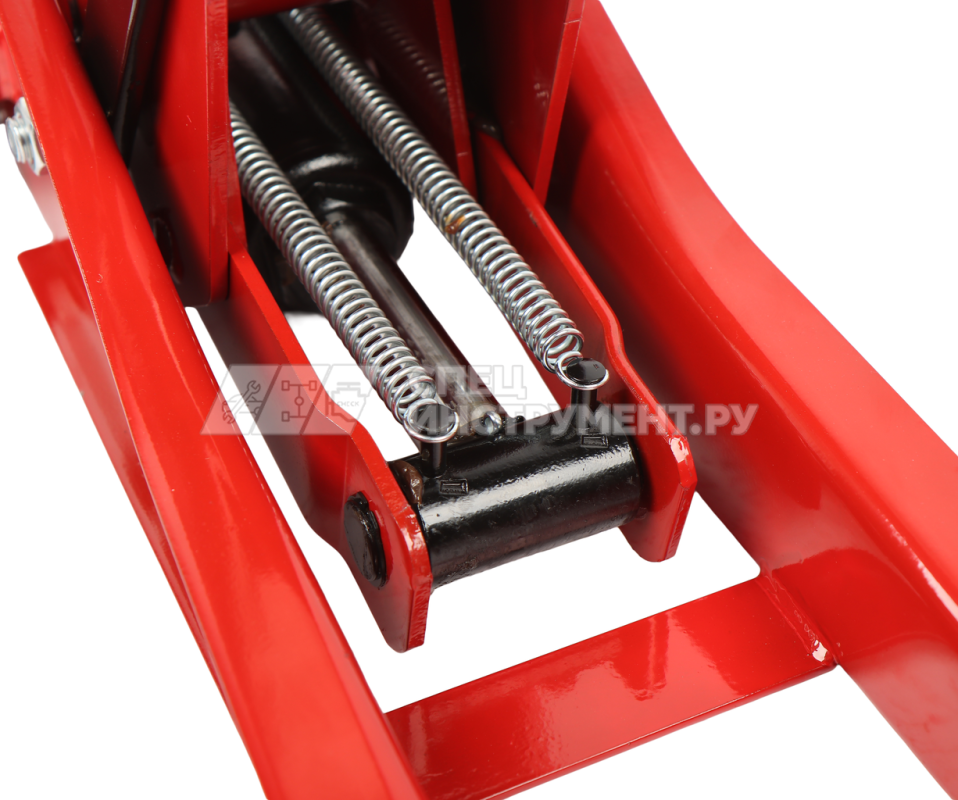 Домкрат подкатной гидравлический двухпоршневой низкопрофильный 3т (h min-75мм. h max-505мм) GTE /1