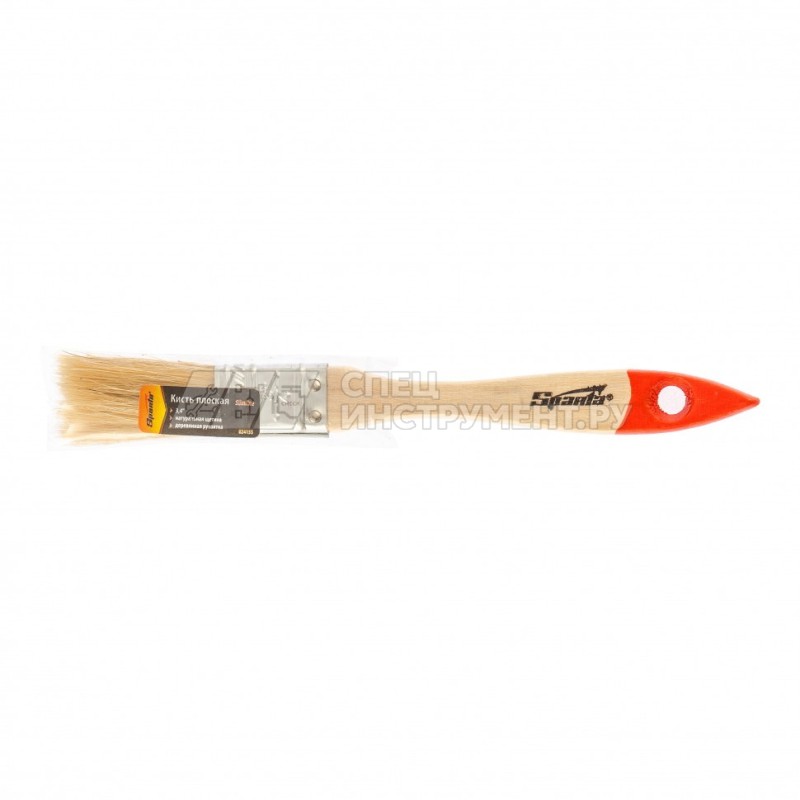 Кисть плоская Slimline 3/4" (20 мм), натуральная щетина, деревянная ручка