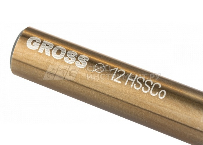 Сверло спиральное по металлу, 12 мм, HSS-Co