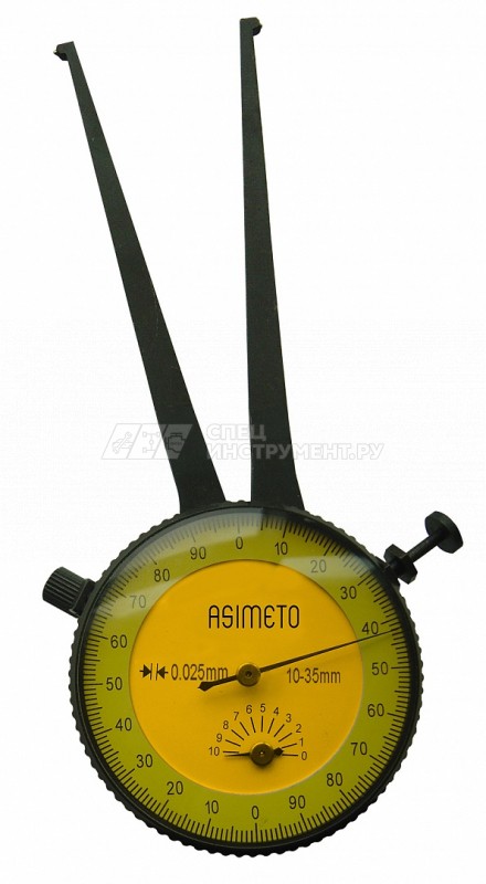 Кронциркуль с индикатором часового типа 0,025 мм 10-35 мм