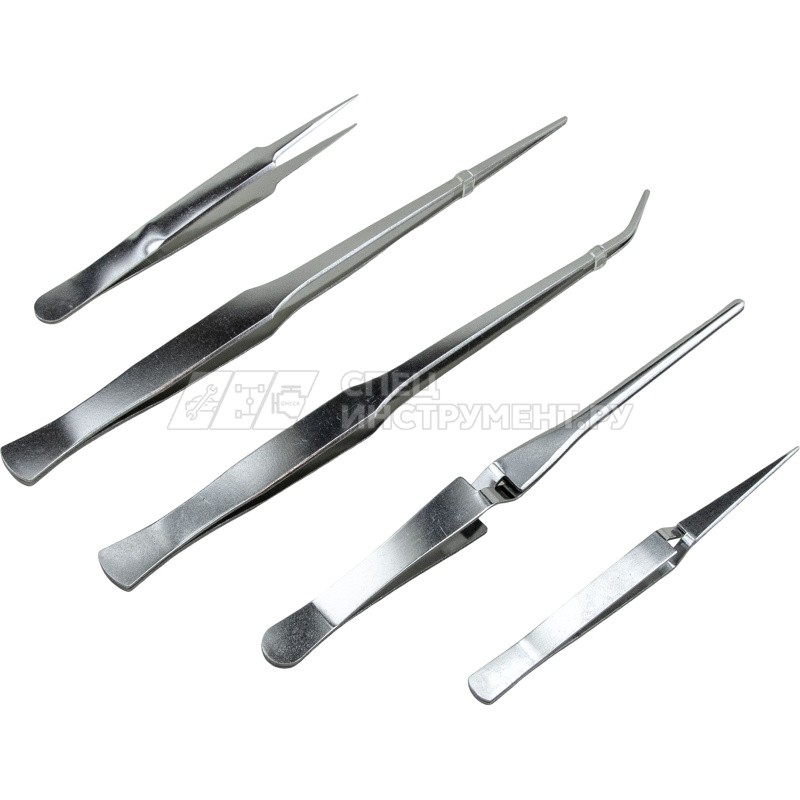 Набор пинцетов из нержавеющей стали 5пр.