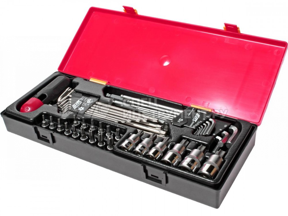 Набор инструментов TOPX, HEX (ключи, головки с насадками) в кейсе 40 предметов