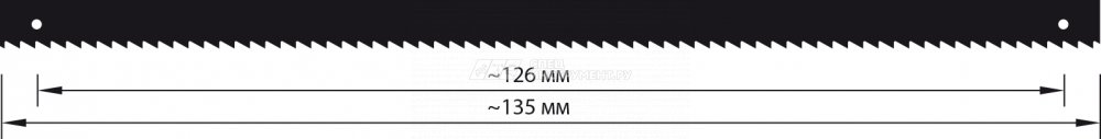 Пилки лобзиковые по дереву, со штифтами, 6,0х0,4х135мм, 15 TPI, 6шт.