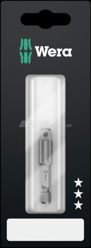 870/4/A SB Оправка-хвостовик для торцевых головок DR 1/4", хвостовик 1/4" E 6.3, 50 мм, для ручного режима, с держателем-еврослот