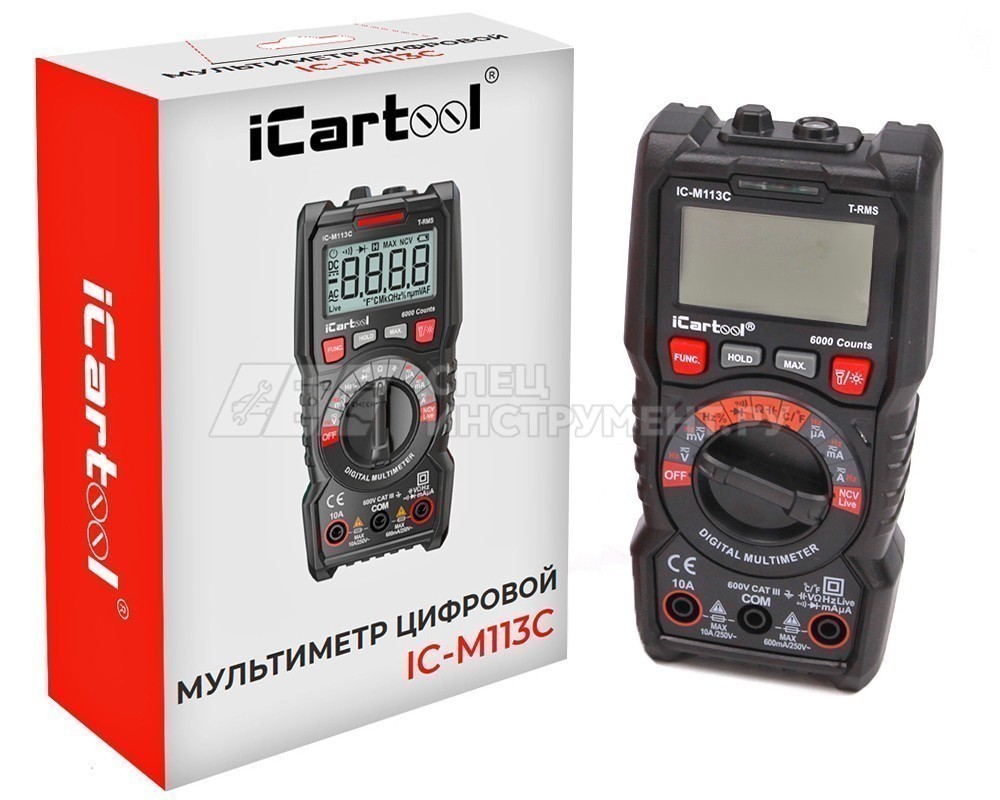 Мультиметр цифровой iCartool IC-M113C