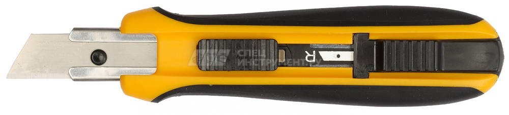 Нож OLFA с выдвижным трапециевидным лезвием, автофиксатор, 17,5мм