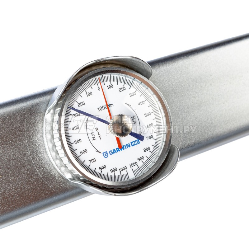 Динамометрический ключ 0-1000 Нм, стрелочного типа, двусторонний, с приводным квадратом 3/4"