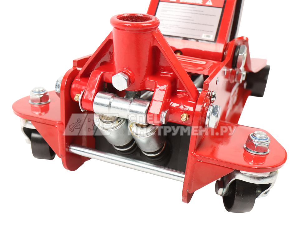 Домкрат подкатной гидравлический двухпоршневой 4т (h min-112мм, h max-505мм) GTE /1