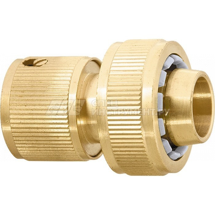 Соединитель латунный быстросъемный для шланга 3/4"