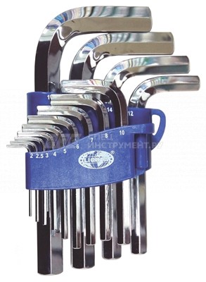 Набор шестигранников угловых 13пр., 2-19 мм