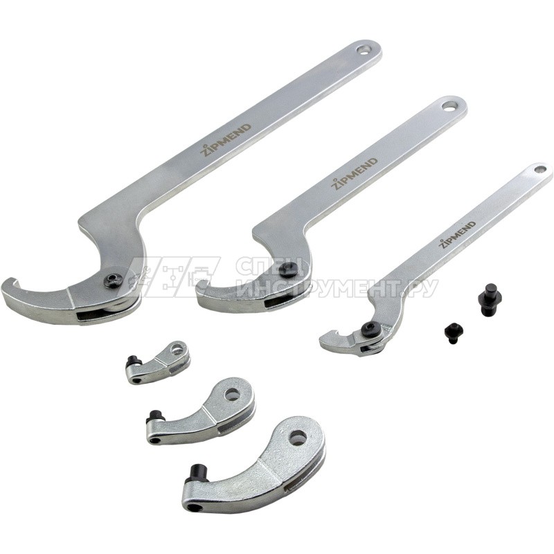 Набор радиусных ключей для круглых шлицевых гаек 35-120мм, 8пр.