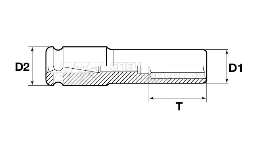 IS11229 Головка торцевая ударная глубокая 1/2"DR, 29 мм