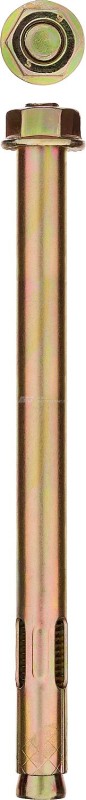 Болт анкерный с гайкой, 12 x 129 мм, 10 шт, желтопассивированный, ЗУБР Профессионал