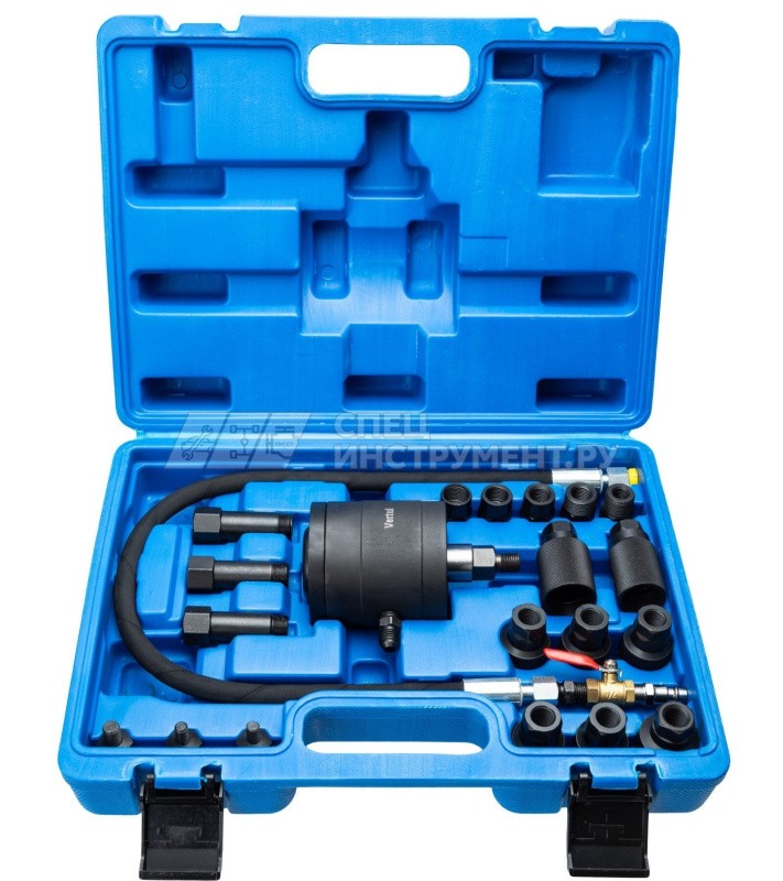 VR50319 Съемник дизельных форсунок пневматический, 19 адаптеров