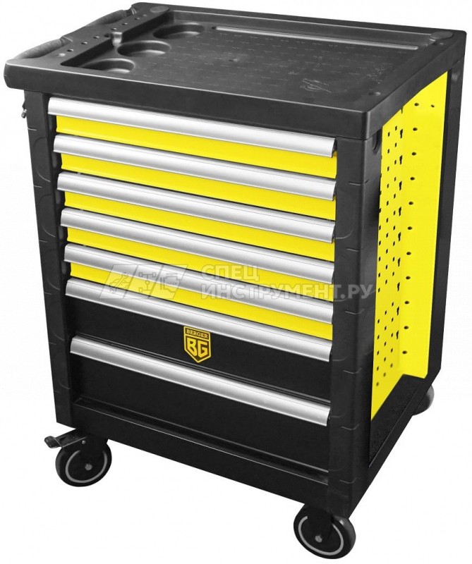 Тележка инструментальная 7 ящиков BERGER BG1508
