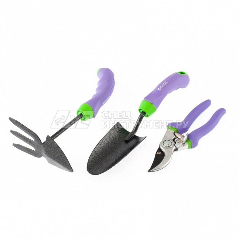 Набор садового инструмента, обрезиненные эргономичные рукоятки, 3 предмета, ERA// Palisad