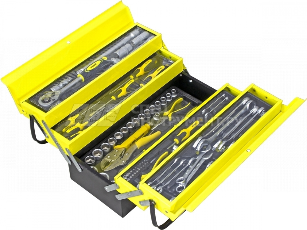 Набор инструмента WMC-4087C:87пр (6гр.), в металлическом складном кейсе WMC TOOLS