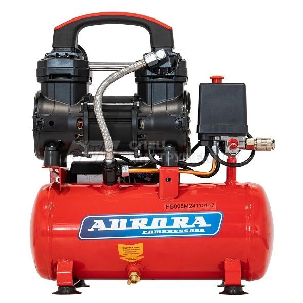 Компрессор PASSAT-8M BLACK тихий, без масл. (8л, 160л/мин, 0.81кВт)