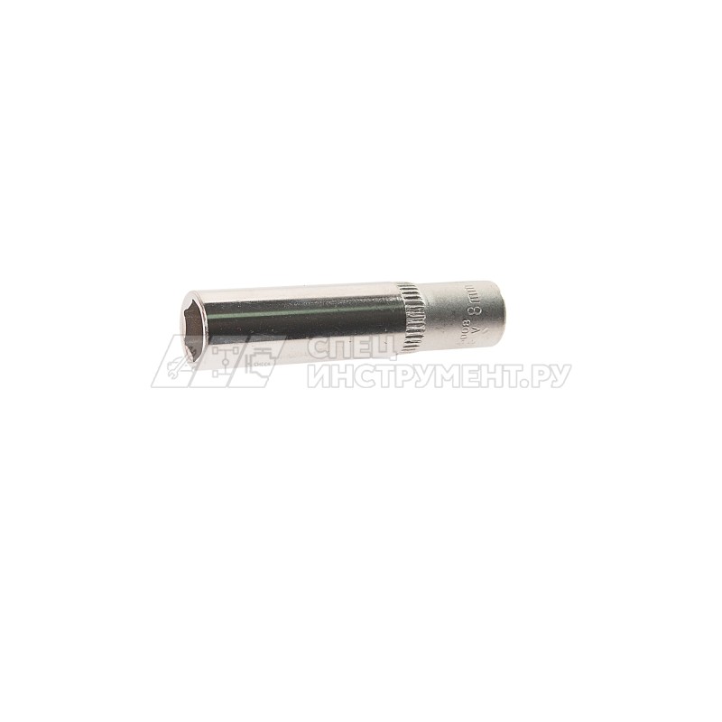 Головка торцевая RF-5255008: 1/4"DR 6-гранная глубокая 8мм