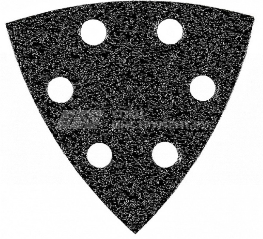 Треугольник шлиф. URAGAN "Универсальный водостойкий с покрытием стеарата цинка" 6 отв, P180, 93мм, 5шт