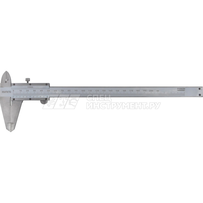 Штангенциркуль нониусный 0,02 мм, 0-200 мм, со сборной рамкой, с поверкой