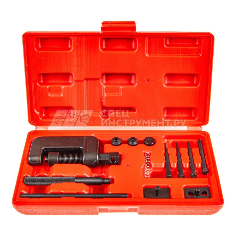 Набор приспособлений ER-86709 для ремонта приводных цепей 13пр., в кейсе ЭВРИКА