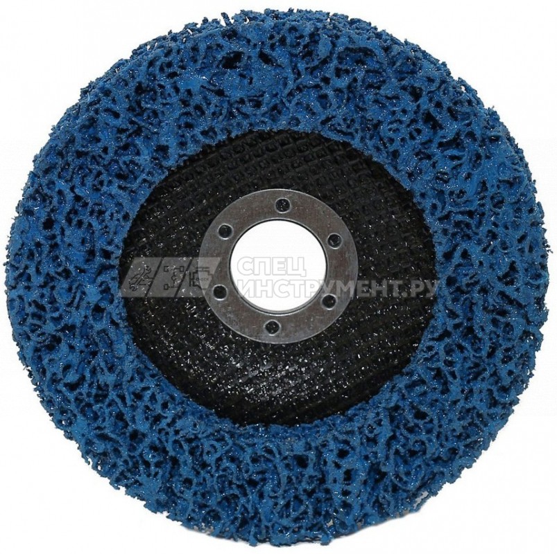 Круг абразивный зачистной 125х22.2мм(синий, max об/мин 11000), в блистере