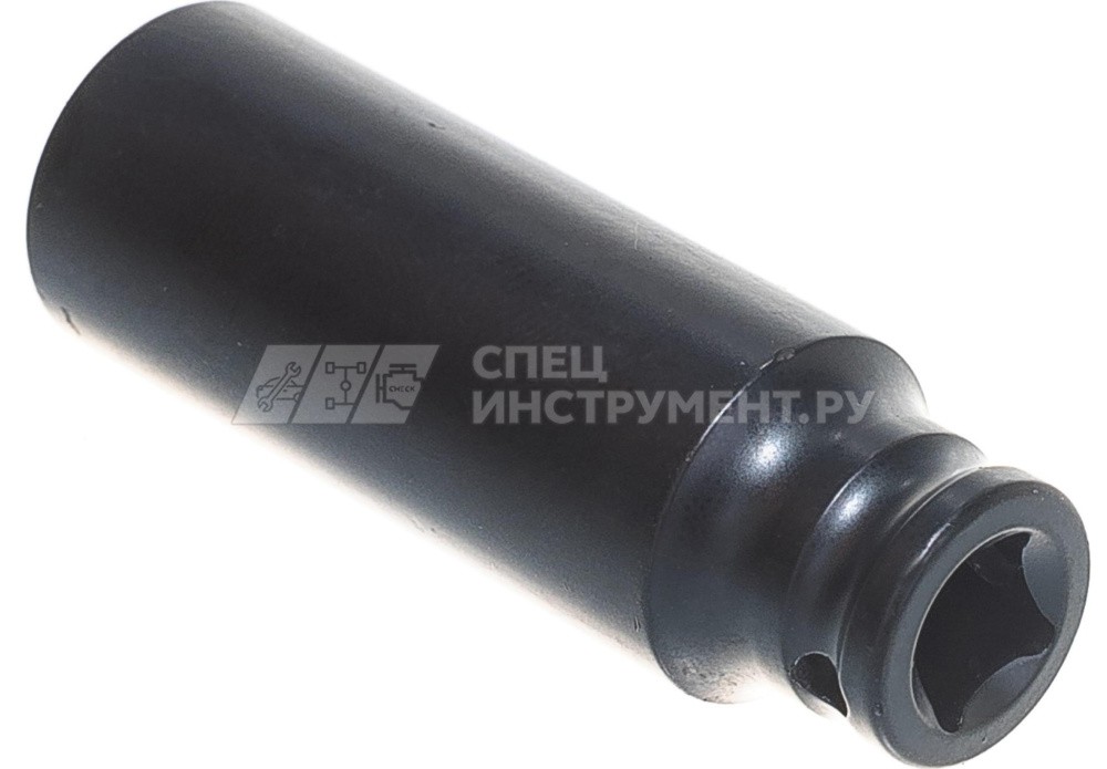 Головка торцевая 12мм 1/4" 6-гранная ударная удлиненная L= 60 мм ROCKFORCE RF-4255012 /1/10/180