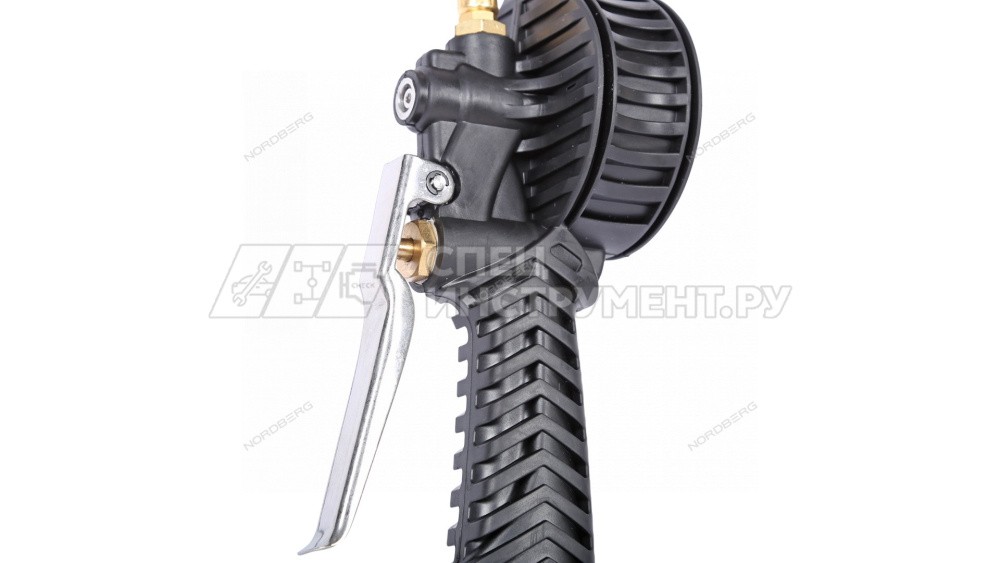 Пистолет профессиональный для подкачки колес, цифровой, обрезиненный, для грузовых авто