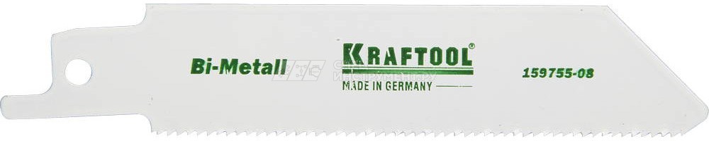 Полотно KRAFTOOL "INDUSTRIE QUALITAT", S522EF, для эл/ножовки, Bi-Metall, по металлу, шаг 1,4мм, 80мм
