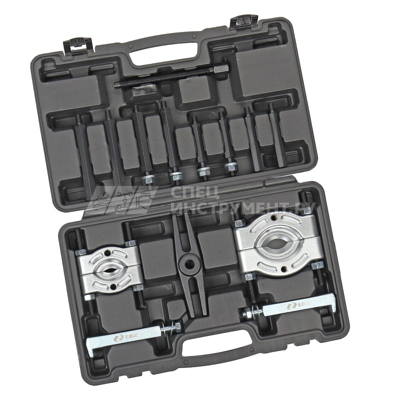 Набор съемников подшипников сепараторный 14пр. (Ø 25-50 мм; 45-75 мм; Ø захвата: 30-105 мм; L-220 мм) в кейсе LG-94227 LIGE