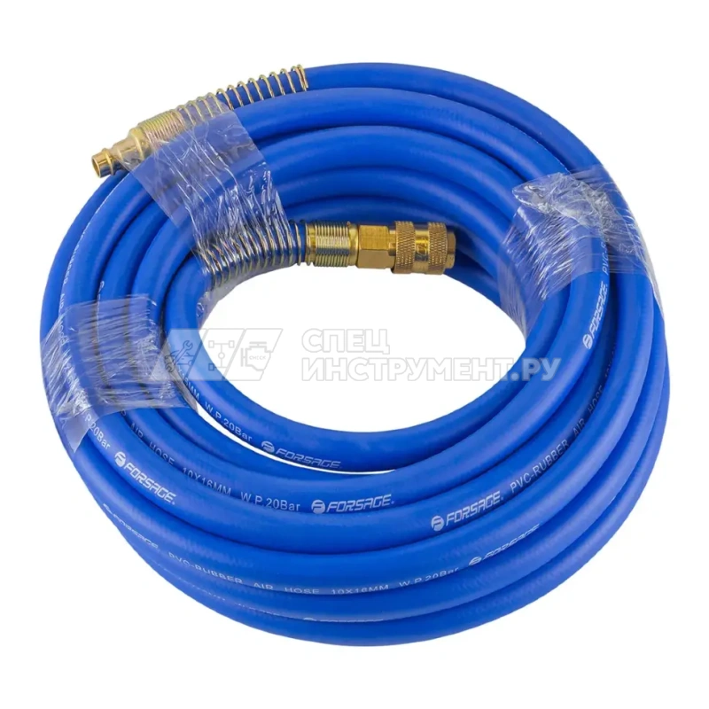 Шланг резиновый воздушный армированный с фитингами 10мм x 16мм x 10м