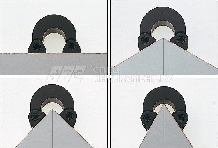BVE Уголки адаптируемые для плавной подгонки углов 60° - 180°, 6 шт, для ленточных зажимов BAN700, BAN400