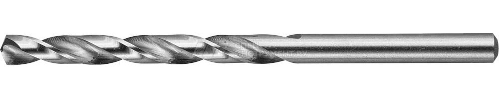 Сверло ЗУБР "ЭКСПЕРТ" по металлу, цилиндрический хвостовик, быстрорежущая сталь Р6М5, класс точности А1, 5,4х93мм, 1шт