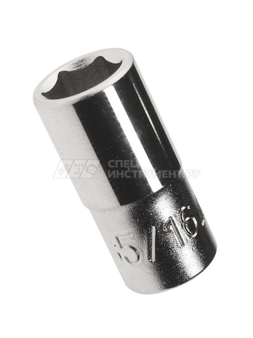 Головка торцевая 6-гранная 1/4" х 5/16", длина 25мм