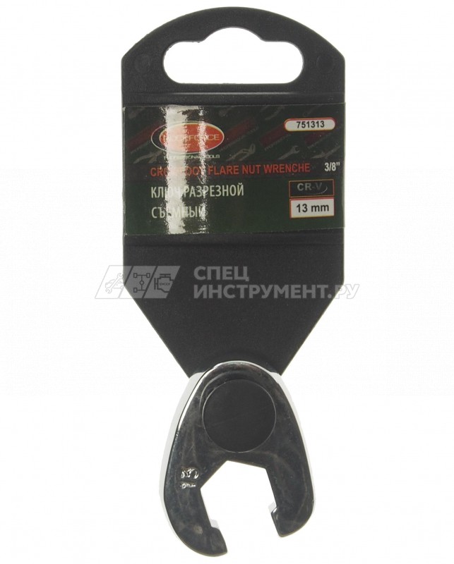 Ключ RF-751313 разрезной съемный 6гр.,13мм на пластиковом держателе ROCKFORCE /1