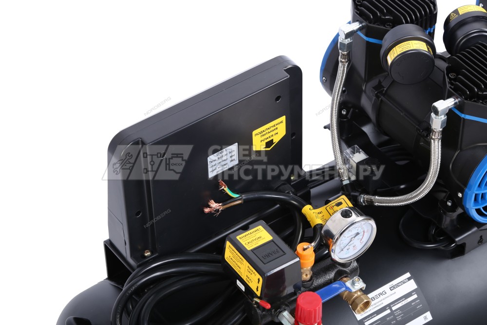 Компрессор безмасляный 380 В, ресивер 160 л, 750 л/мин