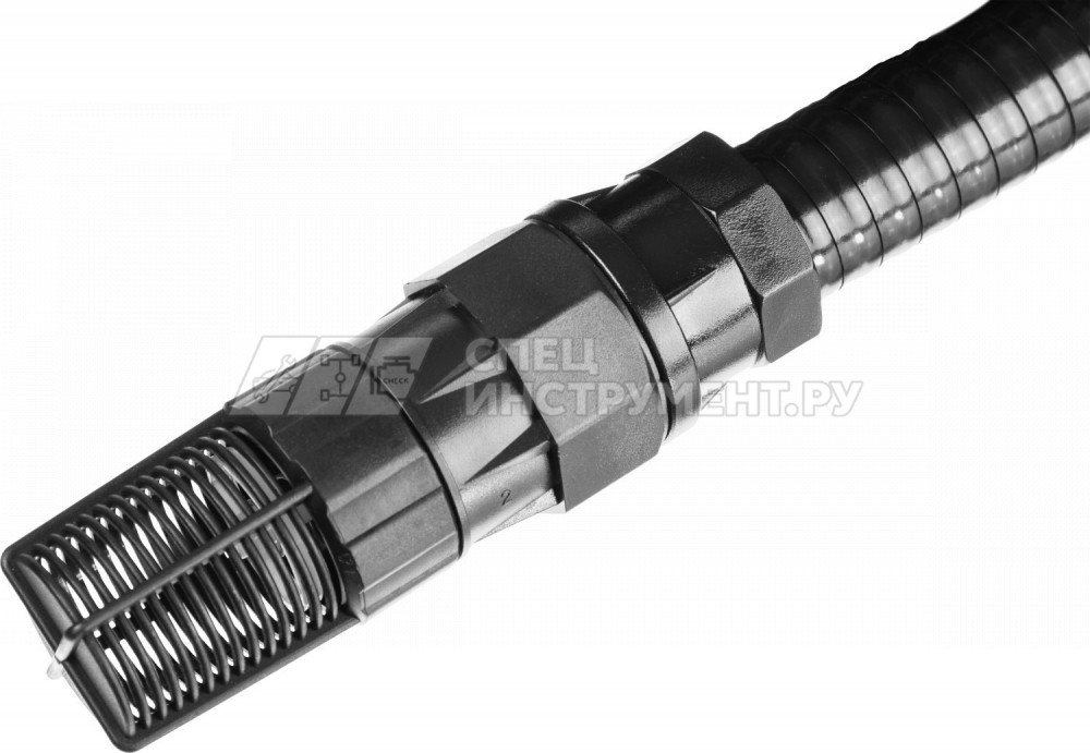 Шланг ЗУБР "ПРОФЕССИОНАЛ" всасывающий, с фильтром и обратным клапаном, 1", 4м