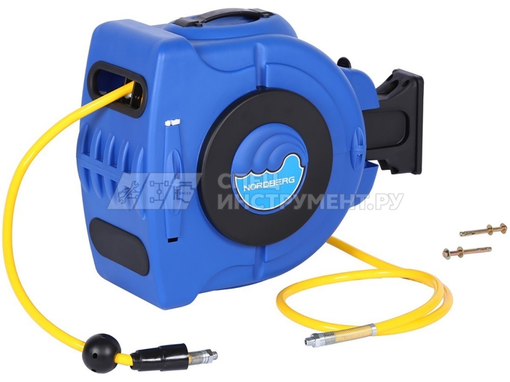 Шланг воздушный на катушке ПВХ диам. 10x16мм 25+2 м (27 м)