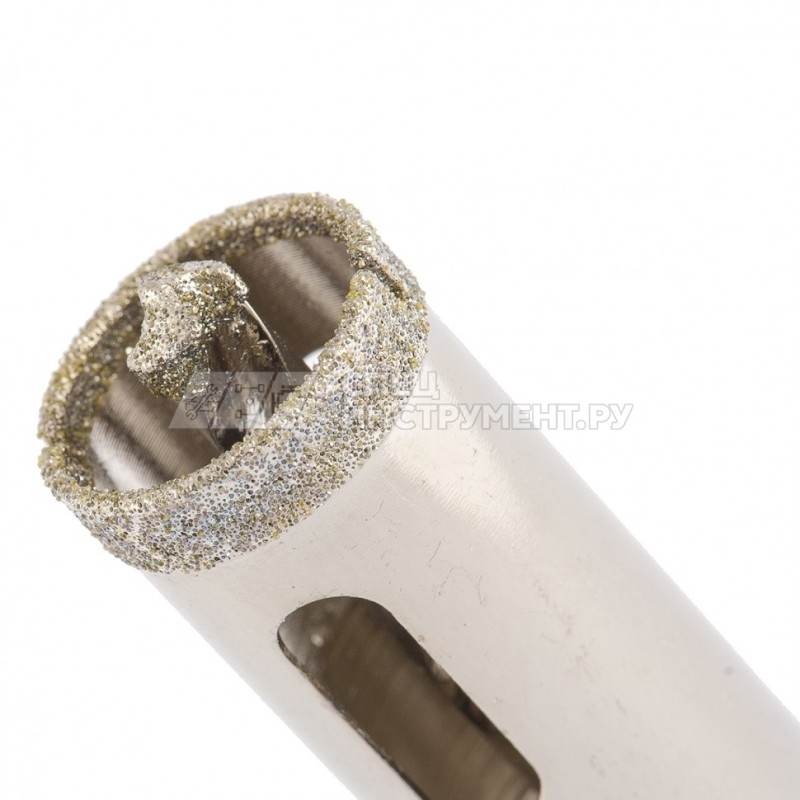Сверло алмазное по керамограниту, 16 х 67 мм, 3-гранный хвостовик