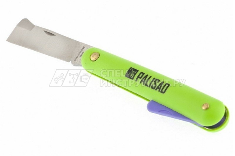 Нож садовый, 195 мм, складной, копулировочный, пластиковая рукоятка, пластик, расщепитель