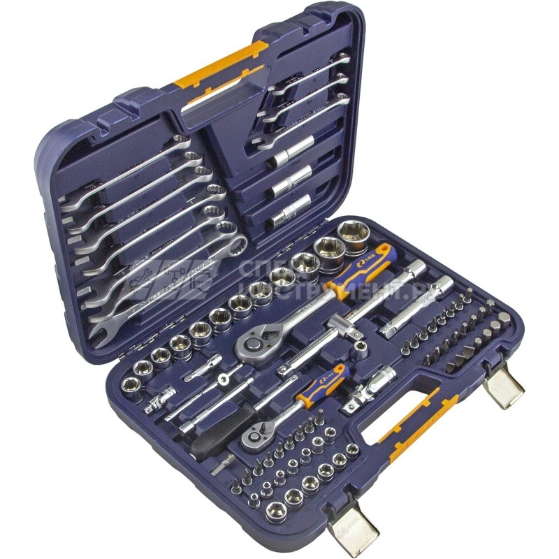 Набор торцевых головок 1/2"&1/4" 6-гранный 83пр., в кейсе LG-S1083 LIGE